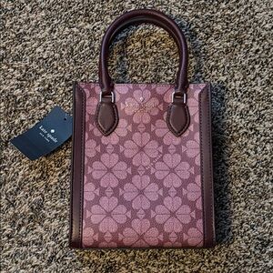 Kate Spade Burgundy and Pink Floral Tote